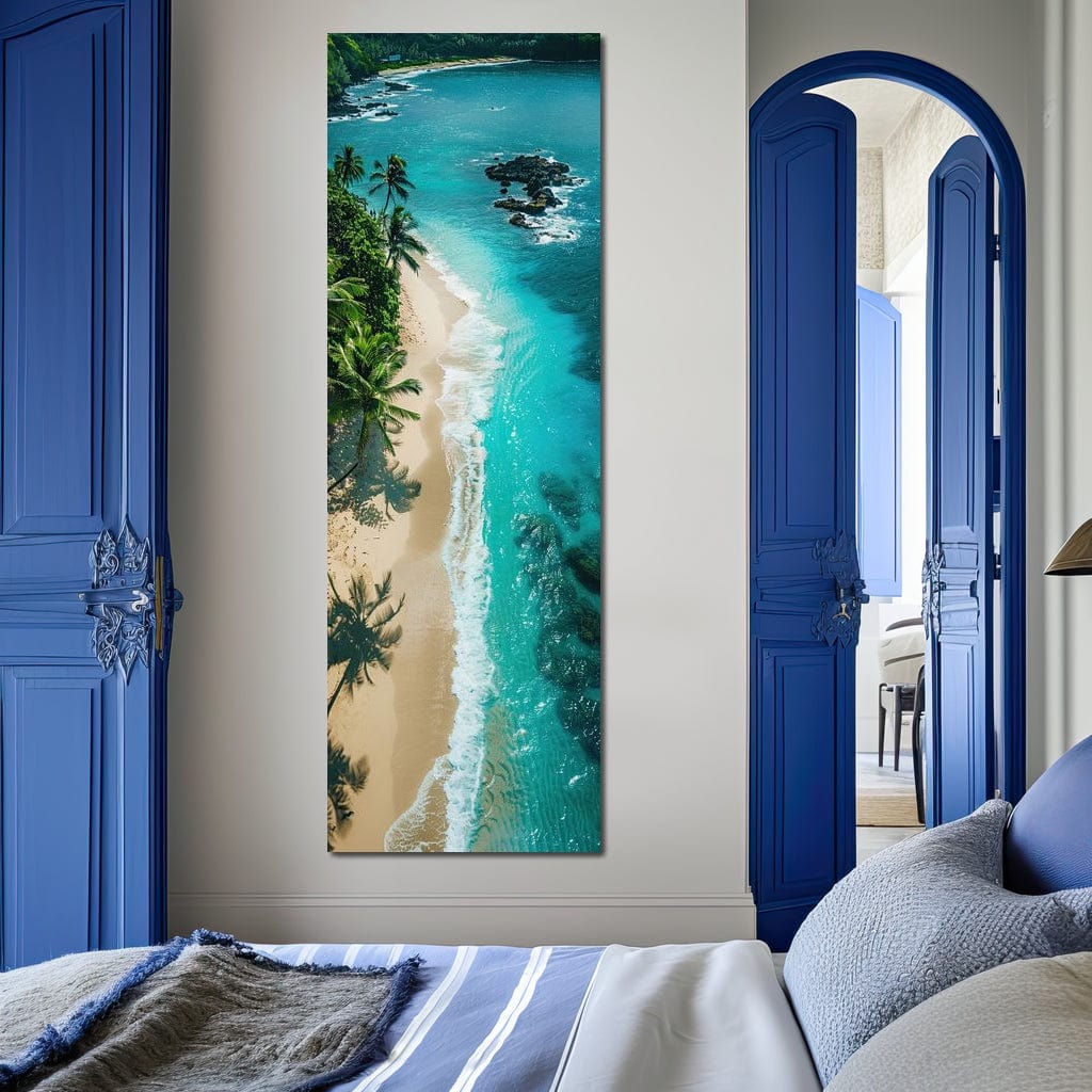 Tropical Serenity Beach Canvas Wall Art