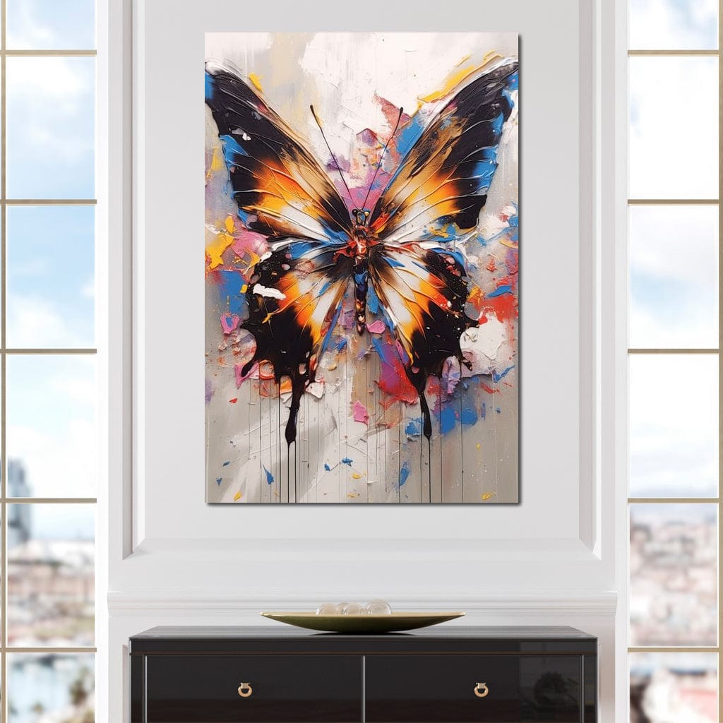 Psychedelic Lepidoptera Canvas Wall Art