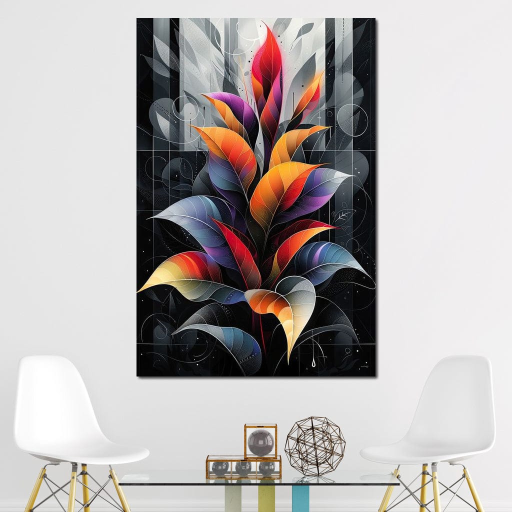Spectrum Foliage Fusion Canvas Wall Art