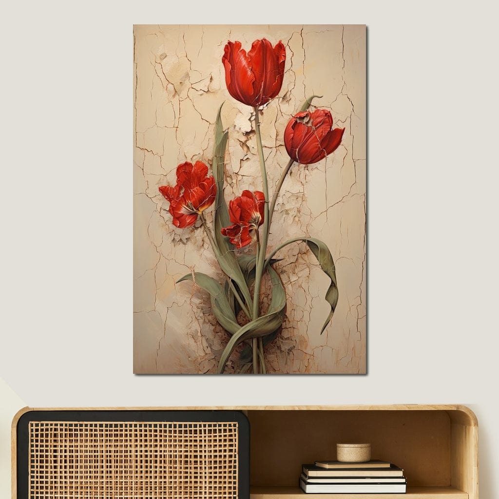Tulips Resilience Dance Canvas Wall Art