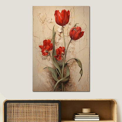 Tulips Resilience Dance Canvas Wall Art