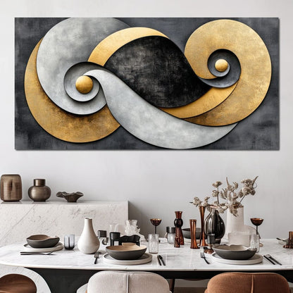 Interwoven Elements Canvas Wall Art