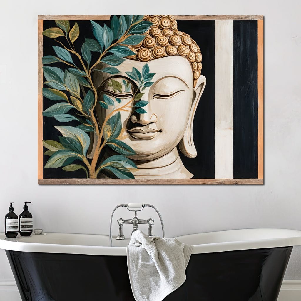 Tranquil Buddha Sanctuary Canvas Wall Art
