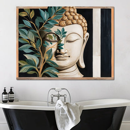Tranquil Buddha Sanctuary Canvas Wall Art
