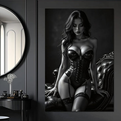 Obsidienne Noir - The Velvet Eclipse Canvas Wall Art