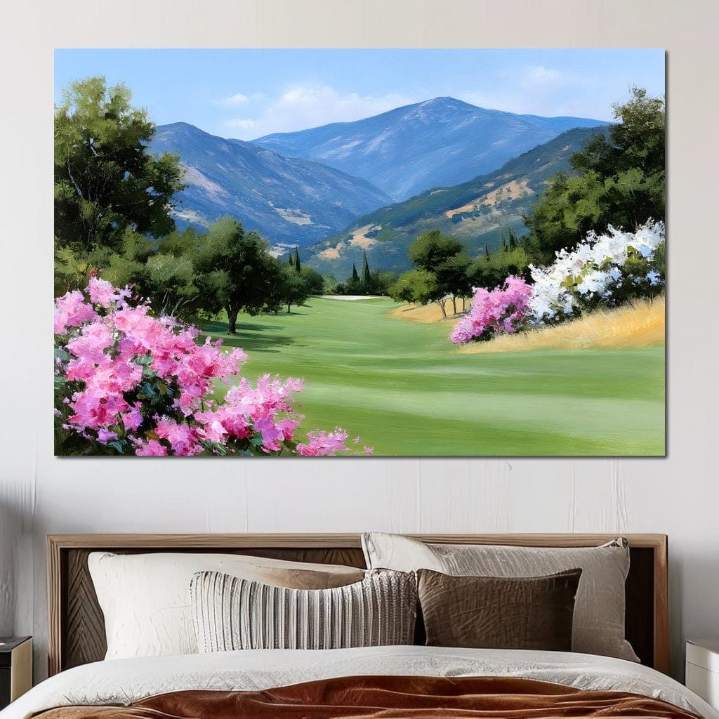 Mountain Meadow Blooms Canvas Wall Art