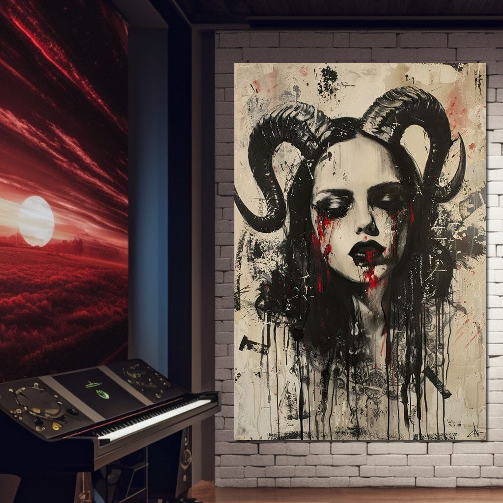 Dark Majesty Unveiled Canvas Wall Art