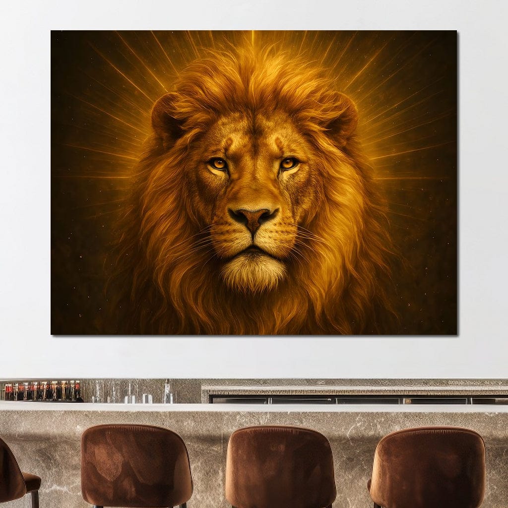 Majestic Radiance of the King Canvas Wall Art