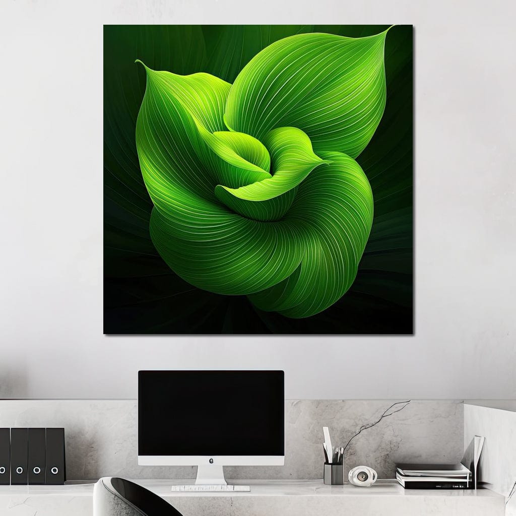 Emerald Whispers Canvas Wall Art