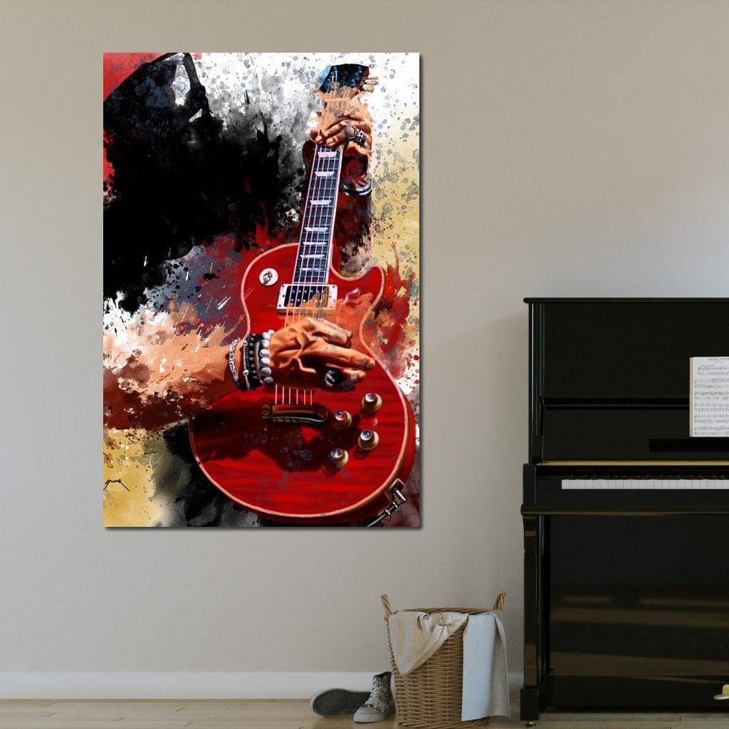 Slasher Electric Guitar Canvas Wall Art