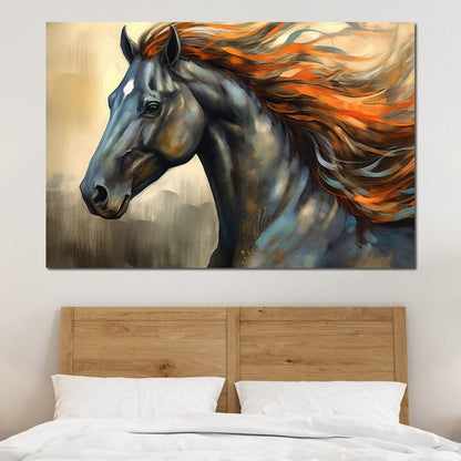Equestrian Grace Canvas Wall Art