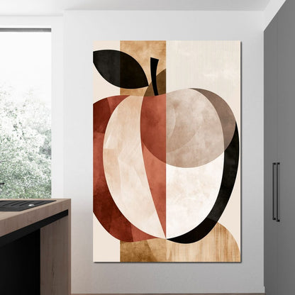 Geometric Study of Harvest Fruit Canvas Wall Art