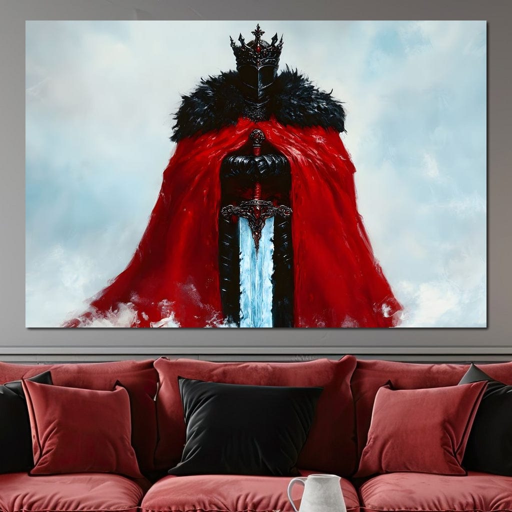 Majestic Knightly Valor Canvas Wall Art