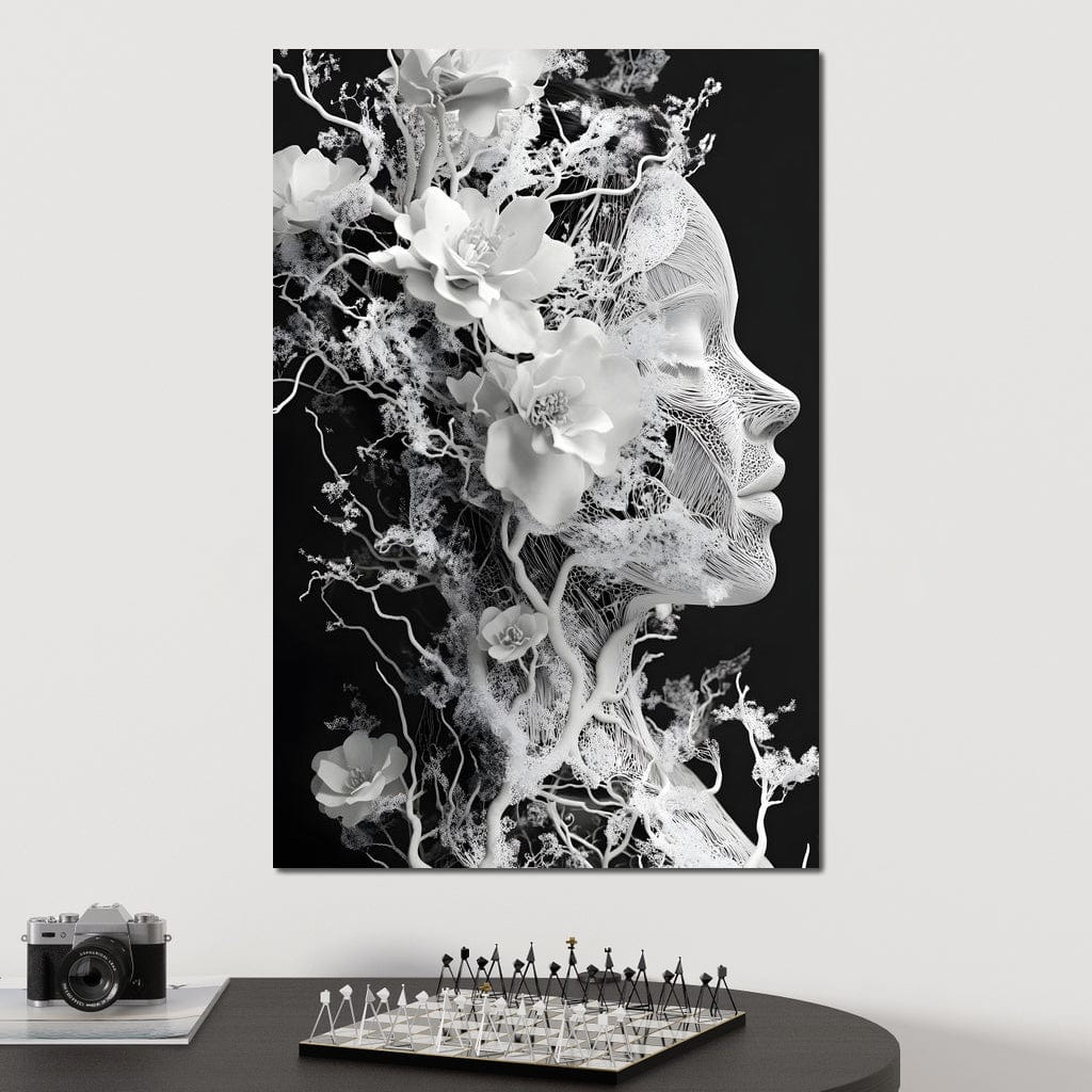 Floral Interlaced Reverie Canvas Wall Art