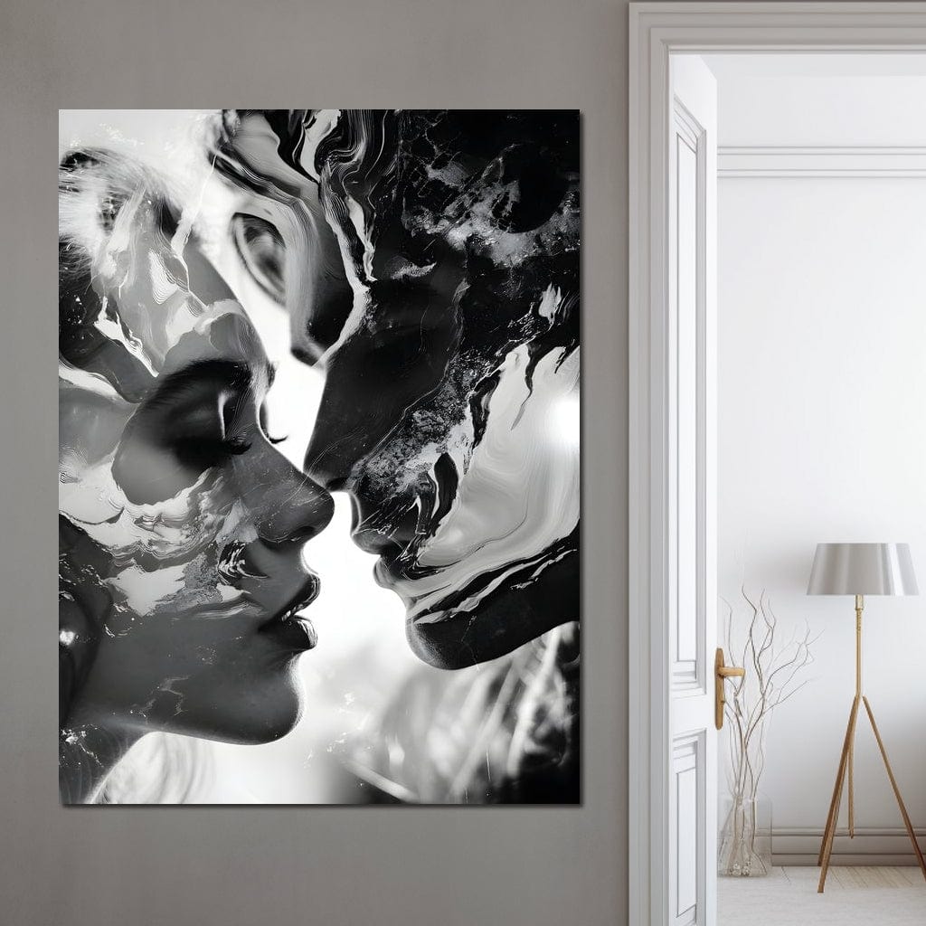 Luminous Liquid Kisses Canvas Wall Art