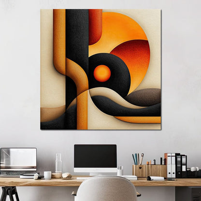 Abstract Dusk Canvas Wall Art