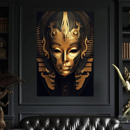 Radiant Ruler of Ancient Egypt Canvas Wall Art