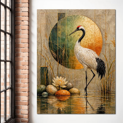 Harmony in Feather and Form Canvas Wall Art