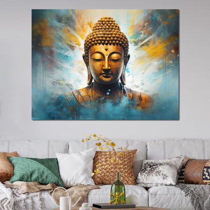 Buddha's Mystical Mural Canvas Wall Art