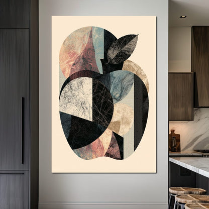 Geometric Harvest Of Forgotten Apple Canvas Wall Art