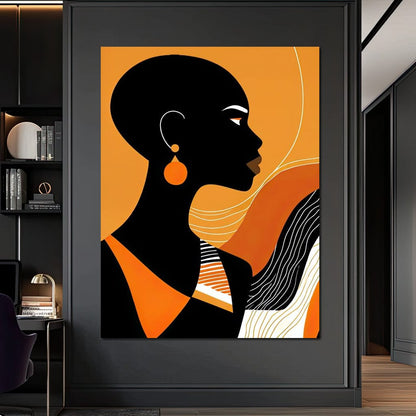 Bold in Amber Canvas Wall Art