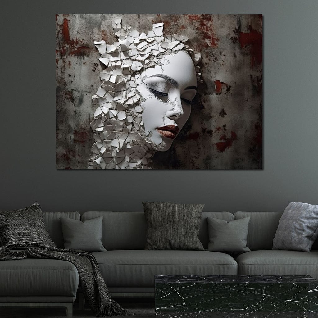 Shattered Mirage Canvas Wall Art