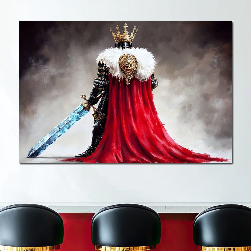 Majestic Regalia Warrior Canvas Wall Art