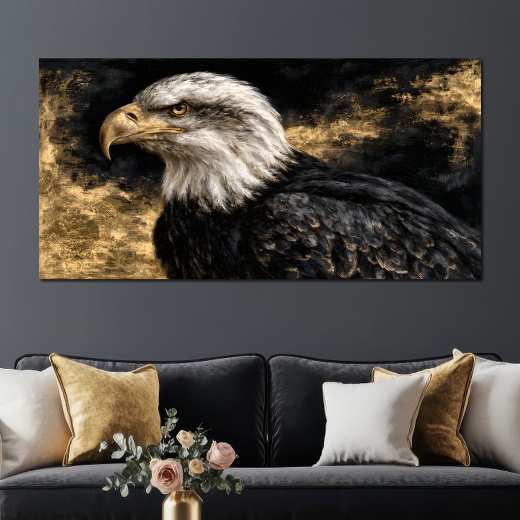 Sovereign Spirit Of The Golden Skies Canvas Wall Art