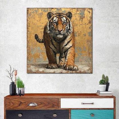 Tiger Sovereign Gaze Canvas Wall Art