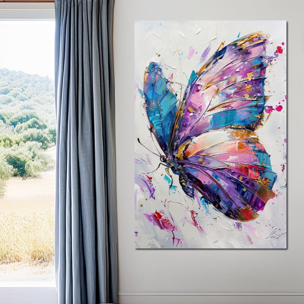 Kaleidoscope Butterfly Bliss Canvas Wall Art