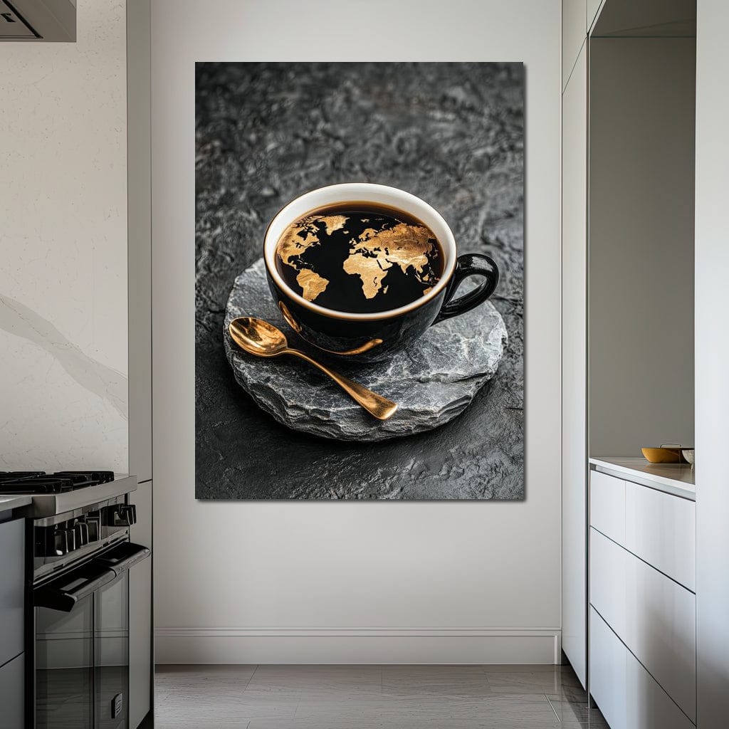 Golden Horizons Brewed Canvas Wall Art