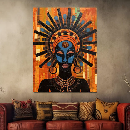 Tribal Mask 06 Canvas Wall Art