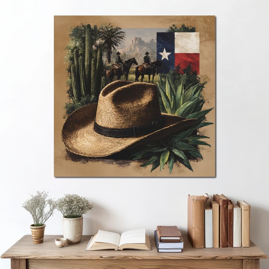 Texas Rangers Desert Legacy Canvas Wall Art