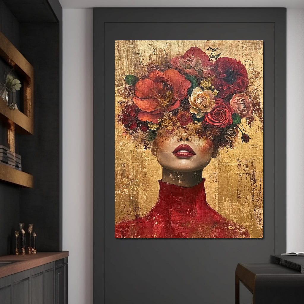 Blossom Crowned Silence Canvas Wall Art