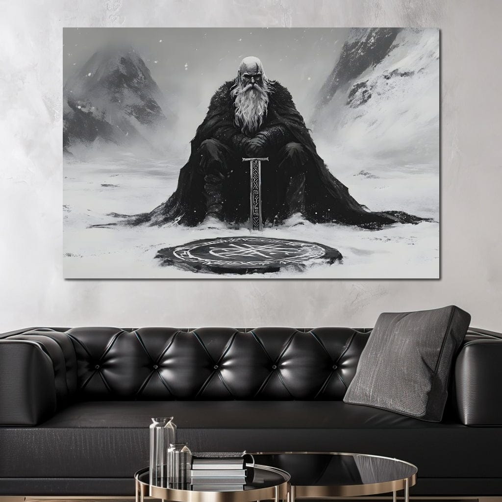 Ancient Nordic Vigilance Canvas Wall Art