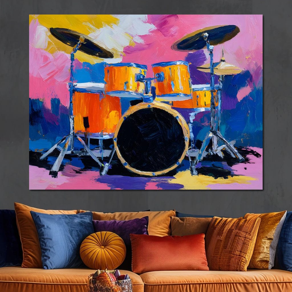Rhythm of Vibrant Beats Canvas Wall Art