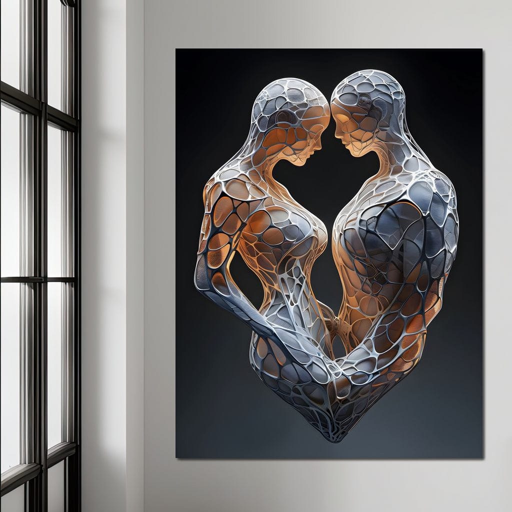 Mesh Connection Canvas Wall Art