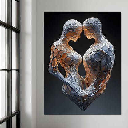 Mesh Connection Canvas Wall Art