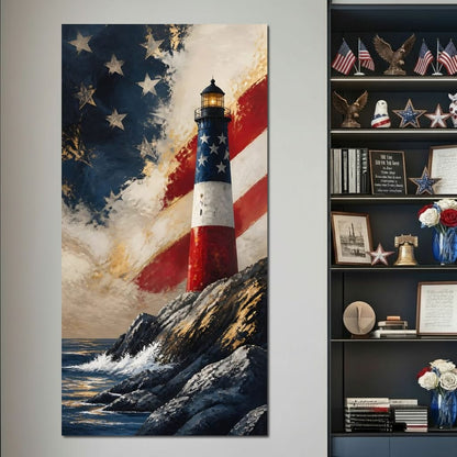 Beacon of the coastal spirit Canvas Wall Art