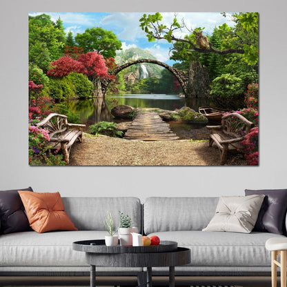 Stone Bridge Canvas Wall Art