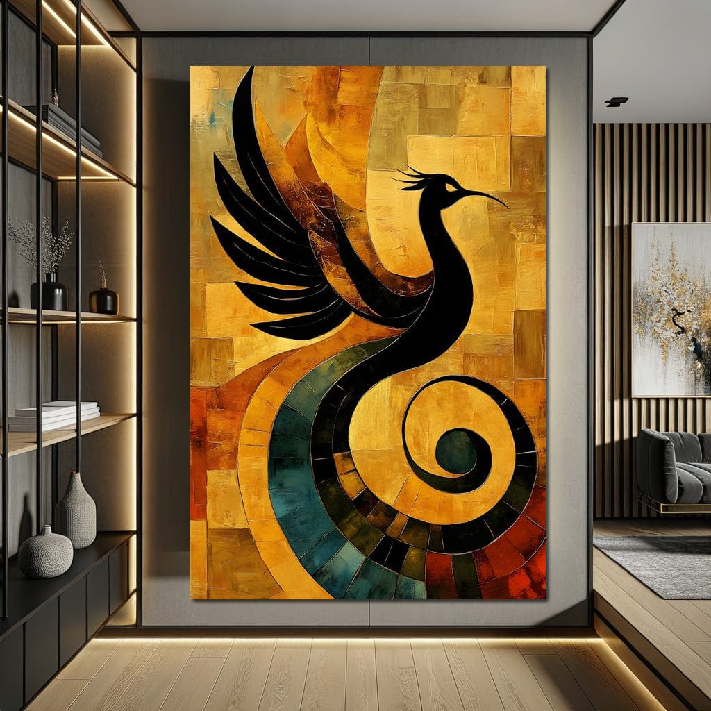 Phoenix Radiance Harmony Canvas Wall Art