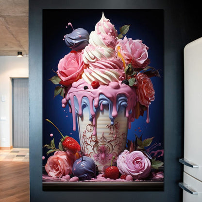 Candy Ice Cream Canvas Wall Art