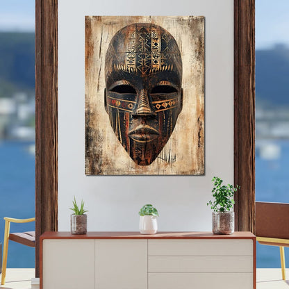 Tribal Echoes of Ancestry Canvas Wall Art