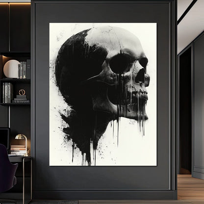 Morality's Black Veil Canvas Wall Art