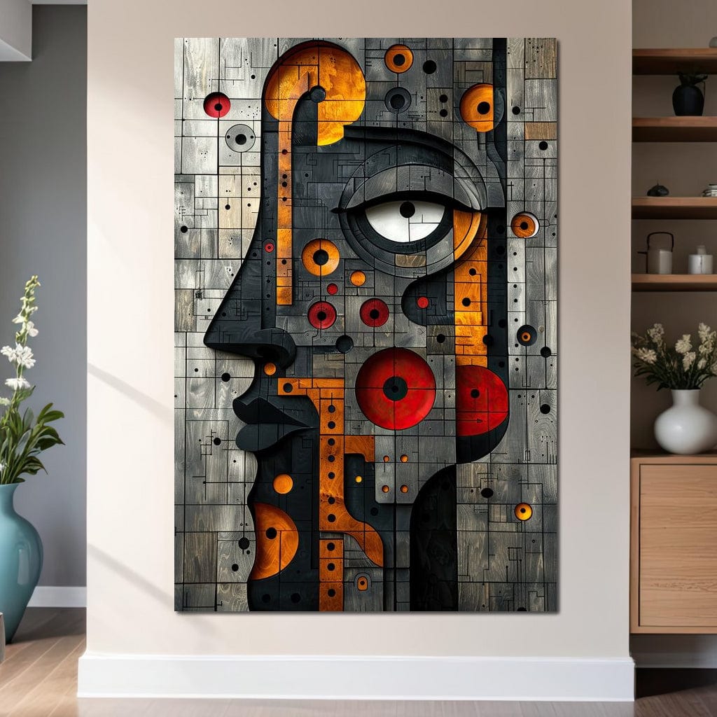 Geometric Fusion Enigma Canvas Wall Art