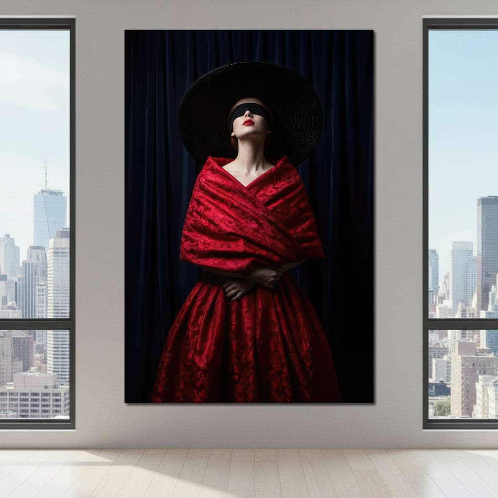 The Veiled Desire Canvas Wall Art