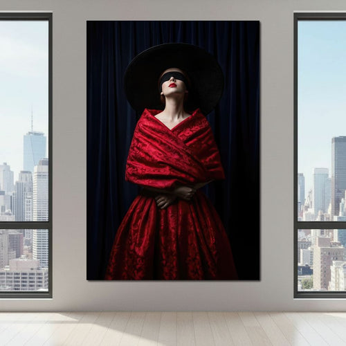 The Veiled Desire Canvas Wall Art