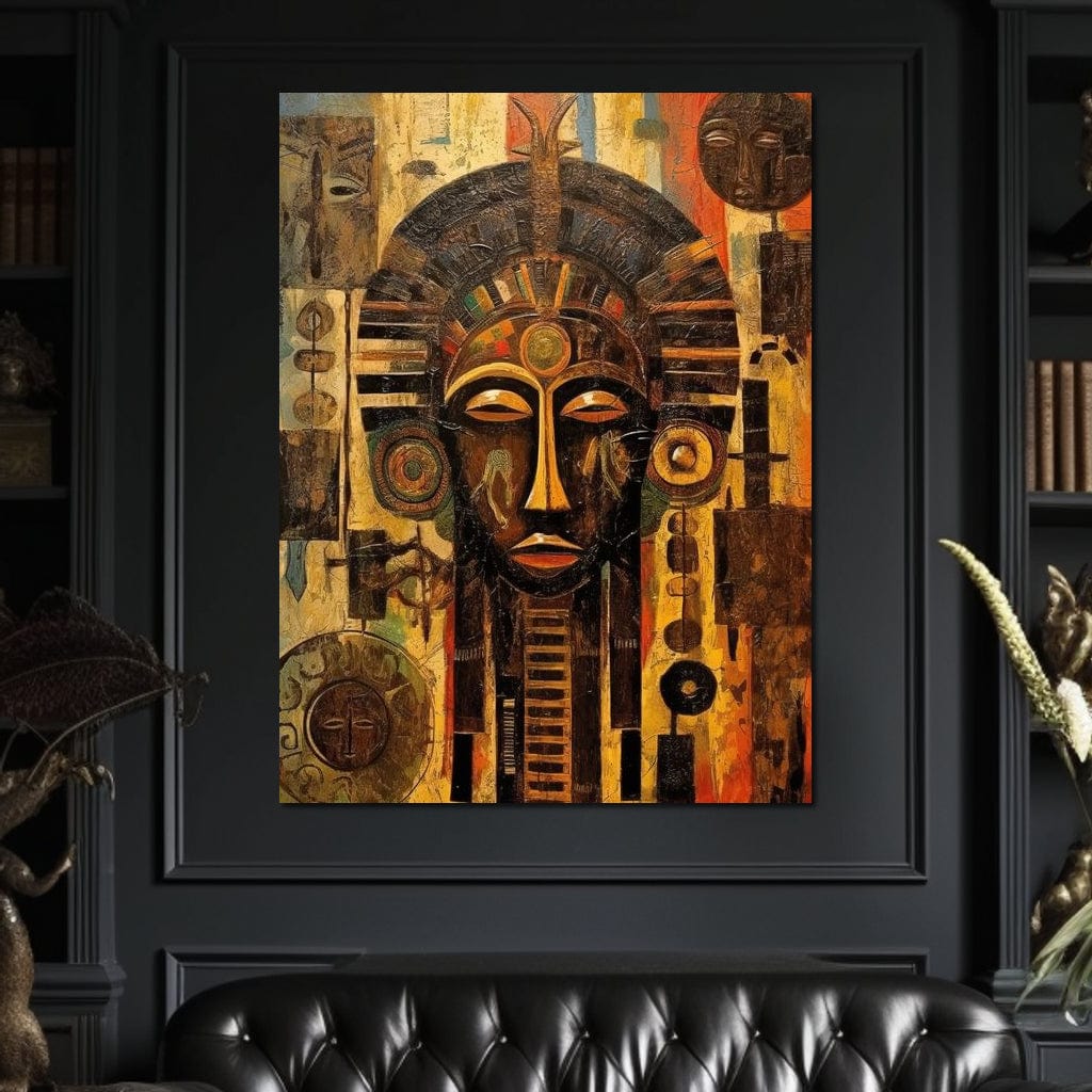 Tribal Mask 20 Canvas Wall Art