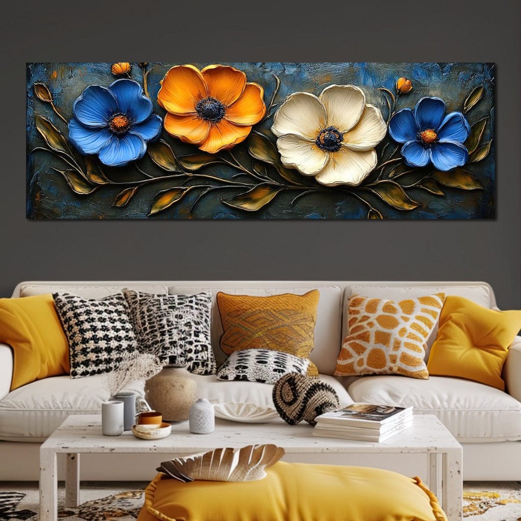 Floral Symphony of Vibrant Colors Canvas Wall Art