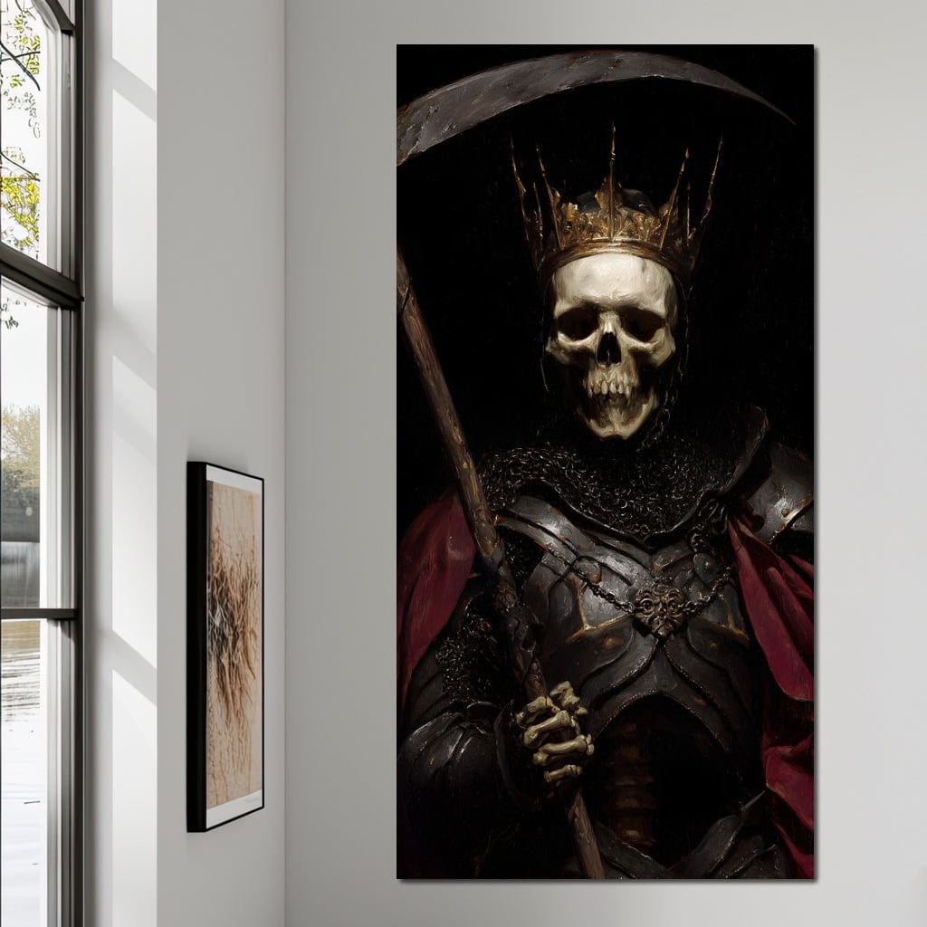 King of Bone and Shadow Reign Canvas Wall Art